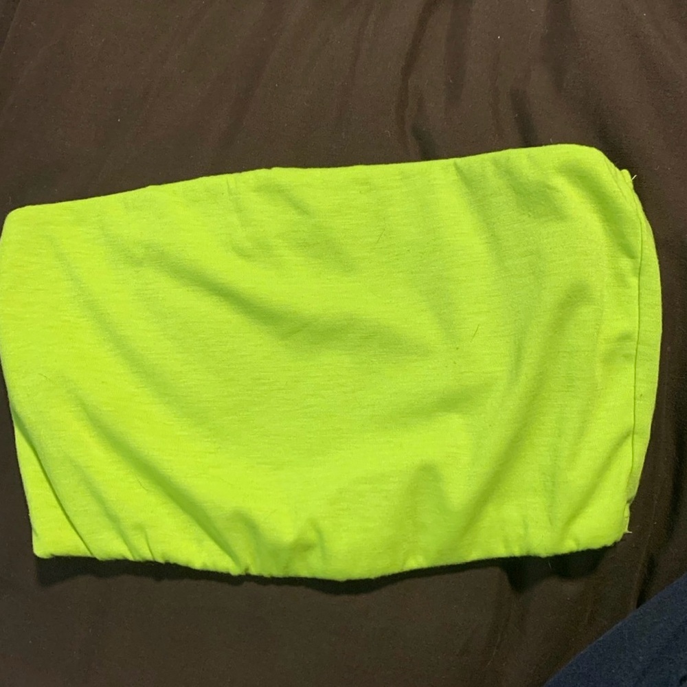 Neon Green Tube Top